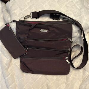 Sofia Vitoli Dark Brown Crossbody Bag.